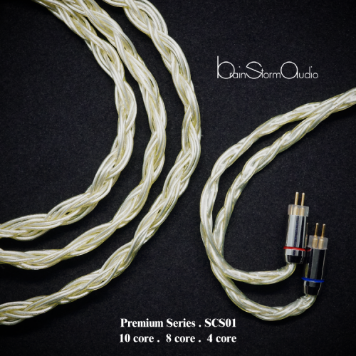 BSA Premium Series SCS01 單晶銀 耳機升級線